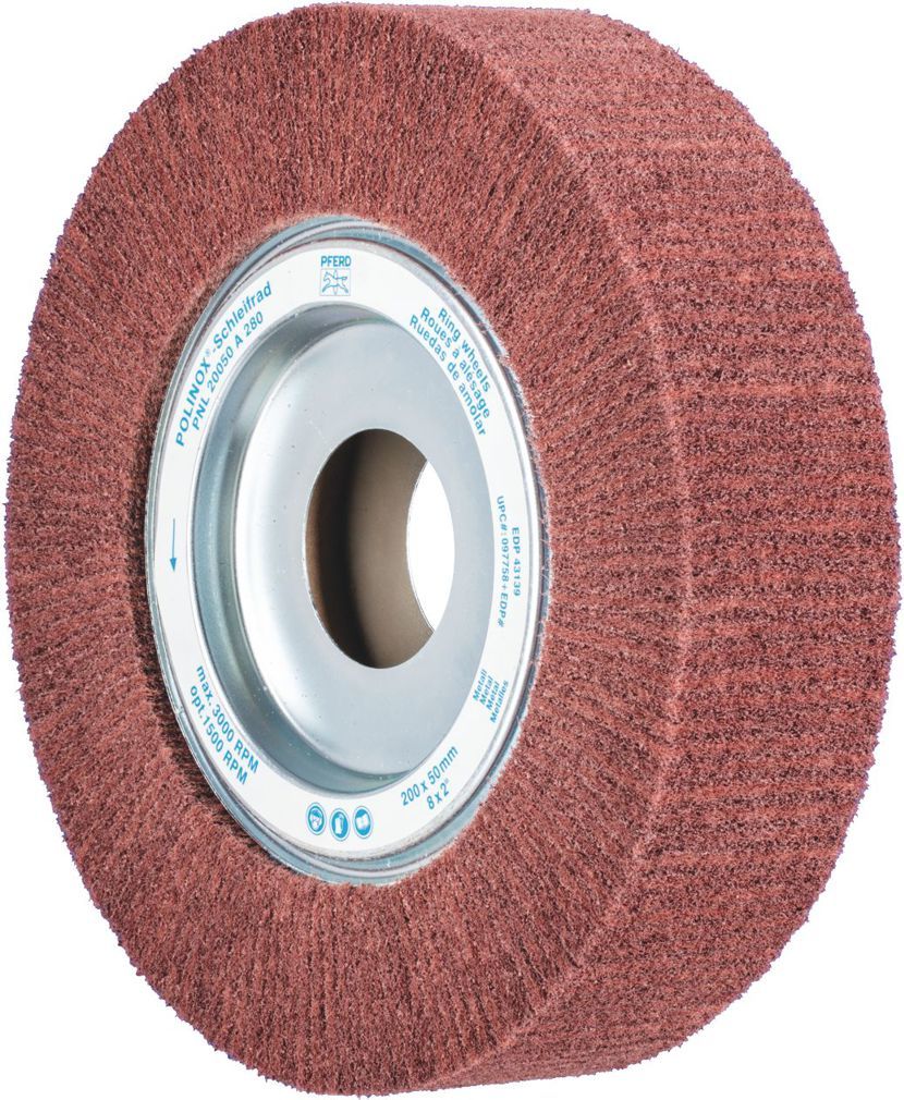 PFERD POLINOX RING WHEEL PNL ALUM OXIDE 200 X 50MM 280 GRIT